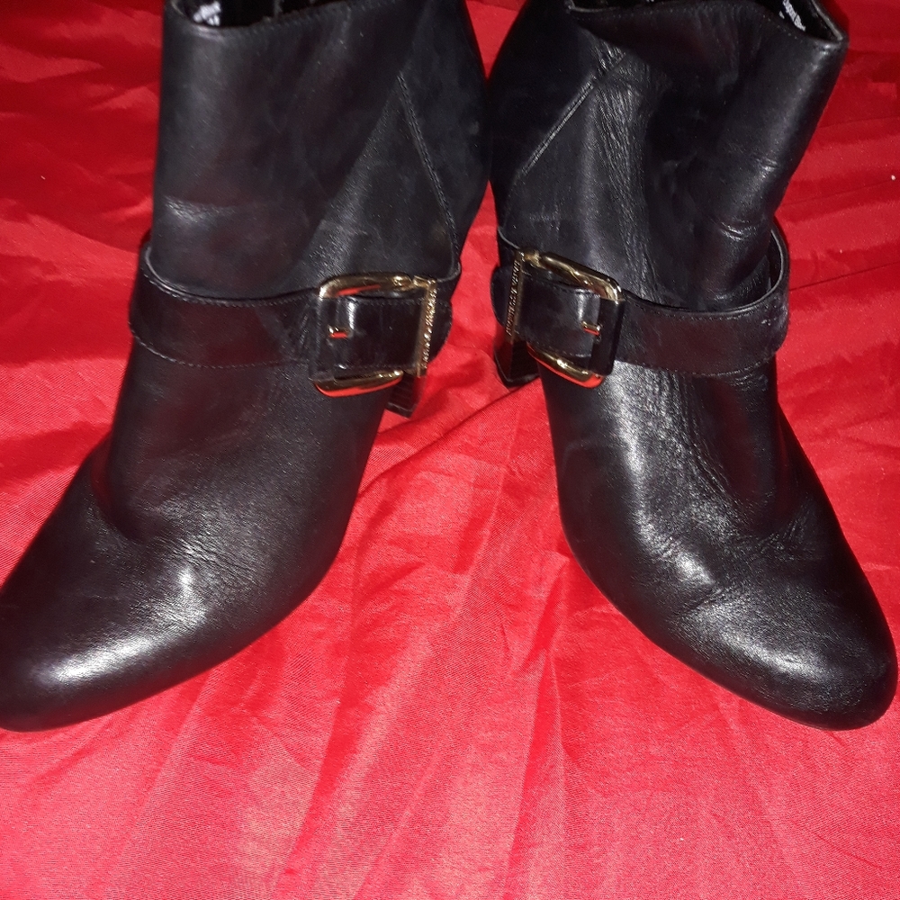 Leather boots